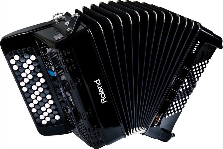 Roland Fr 1x B  Bouton  Black V Accordeon - Digitale accordeon - Main picture