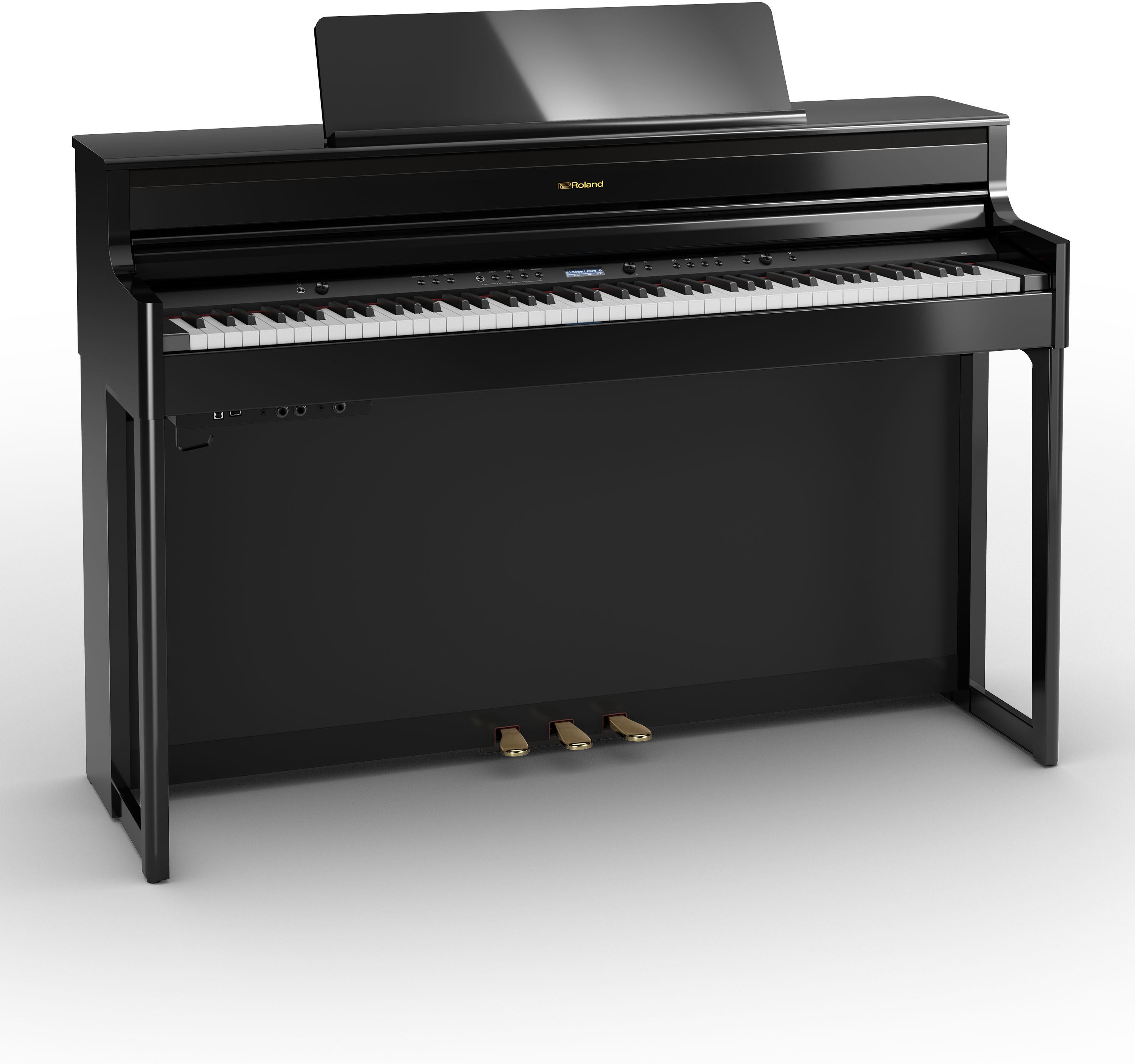 Roland Hp704 Pe - Noir Laqu? - Digitale piano met meubel - Main picture