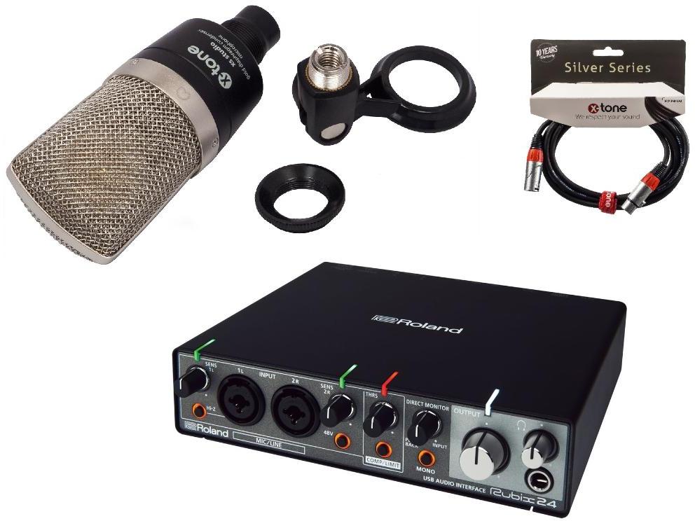 Home studio set Roland Rubix24 + X-TONE XS-Studio + cable XLR 3m