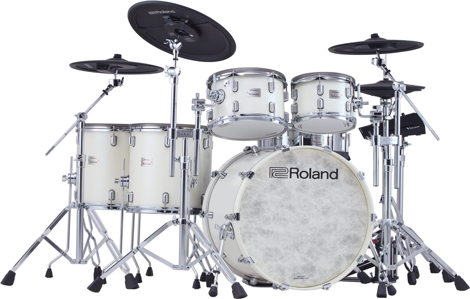 Roland Vad716 V-drums Kit - Pearl White - Elektronisch drumstel - Main picture