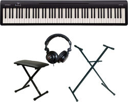 Draagbaar digitale piano Roland FP-10 BK  + Casque + Stand + Banquette
