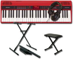 Toetsenbord set Roland GO:Keys 61 K + STAND + BANQUETTE + CASQUE Pro 580