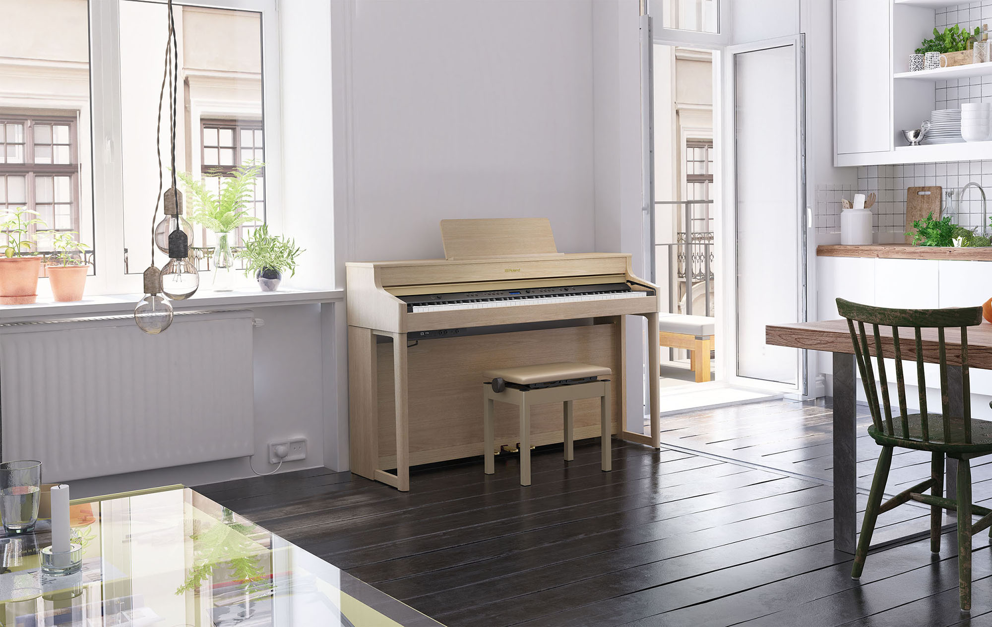 Roland Hp 702 La Chene - Digitale piano met meubel - Variation 5