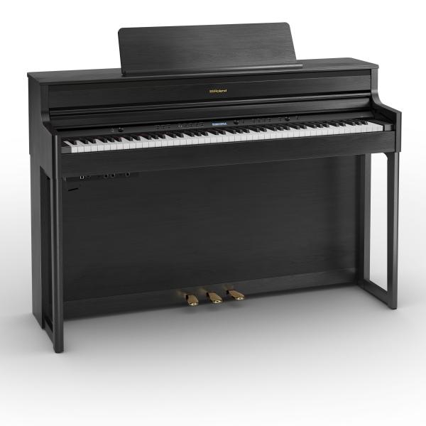 Digitale piano met meubel Roland HP704 CH - Noir mat
