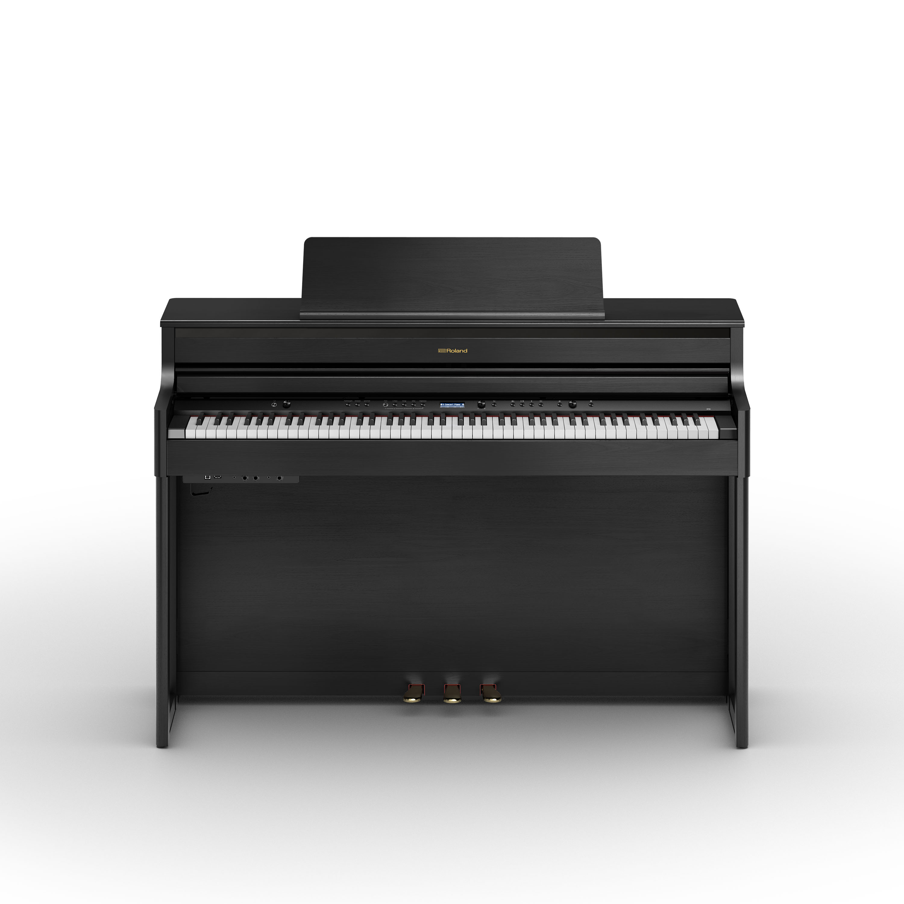 Roland Hp704 Ch - Noir Mat - Digitale piano met meubel - Variation 1