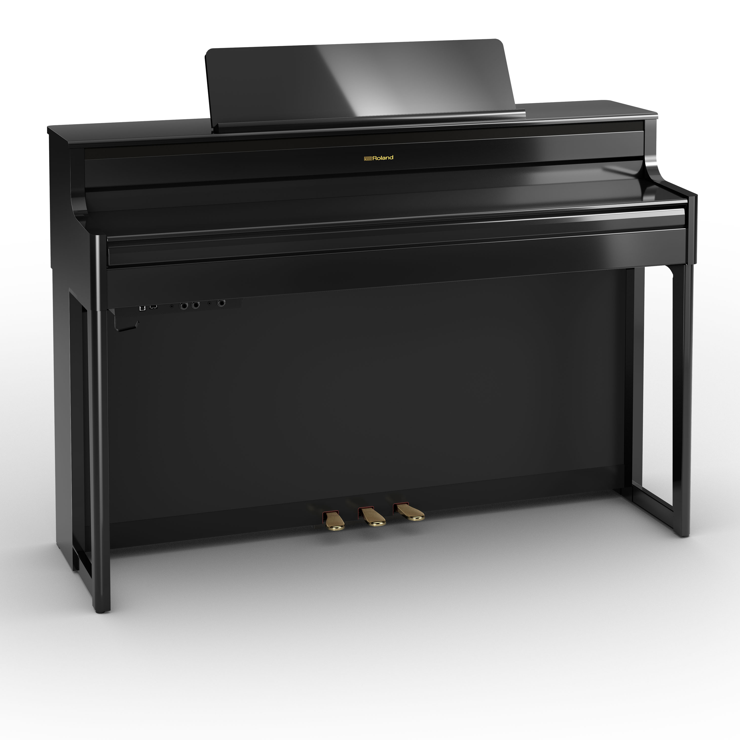 Roland Hp704 Pe - Noir Laqu? - Digitale piano met meubel - Variation 1