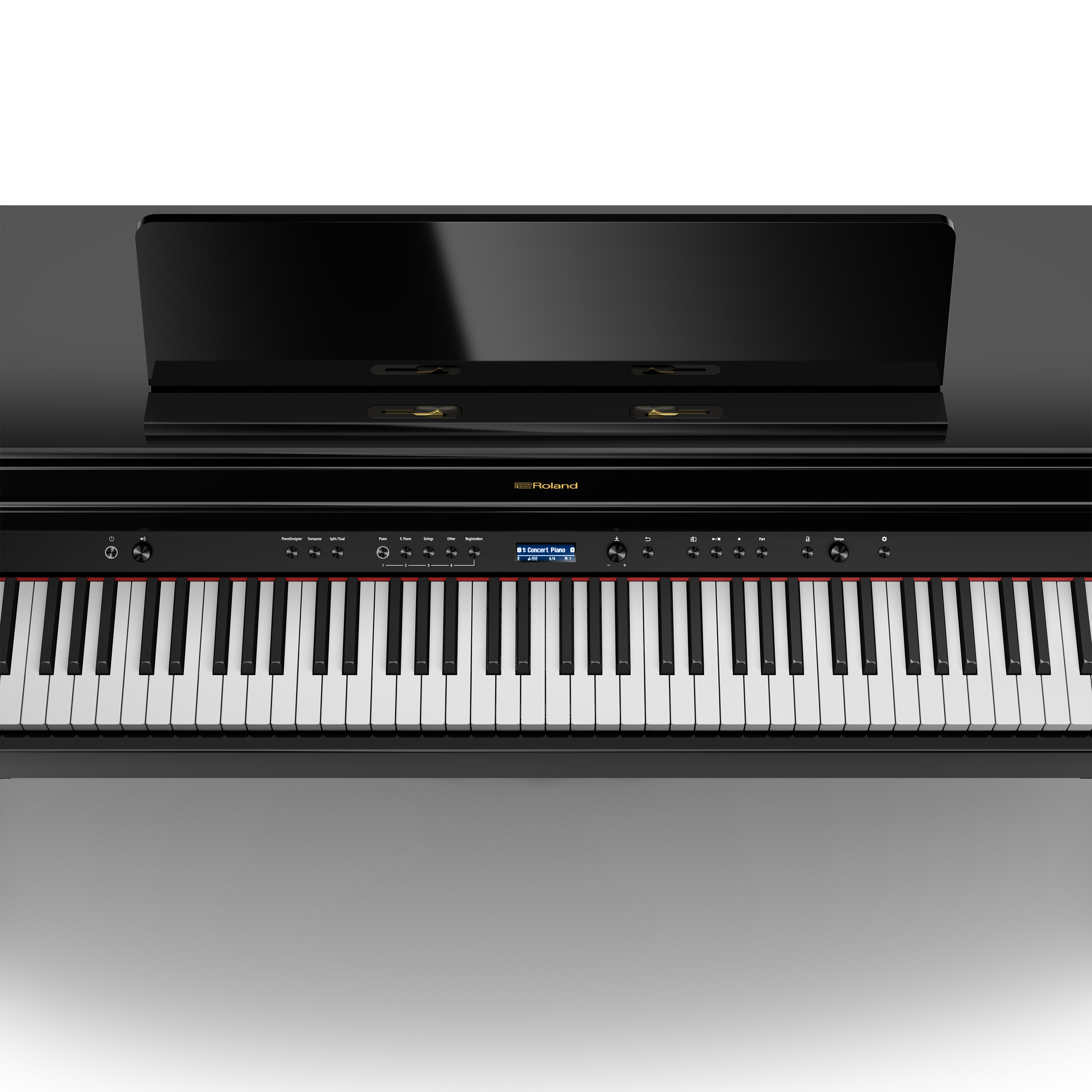 Roland Hp704 Pe - Noir Laqu? - Digitale piano met meubel - Variation 2