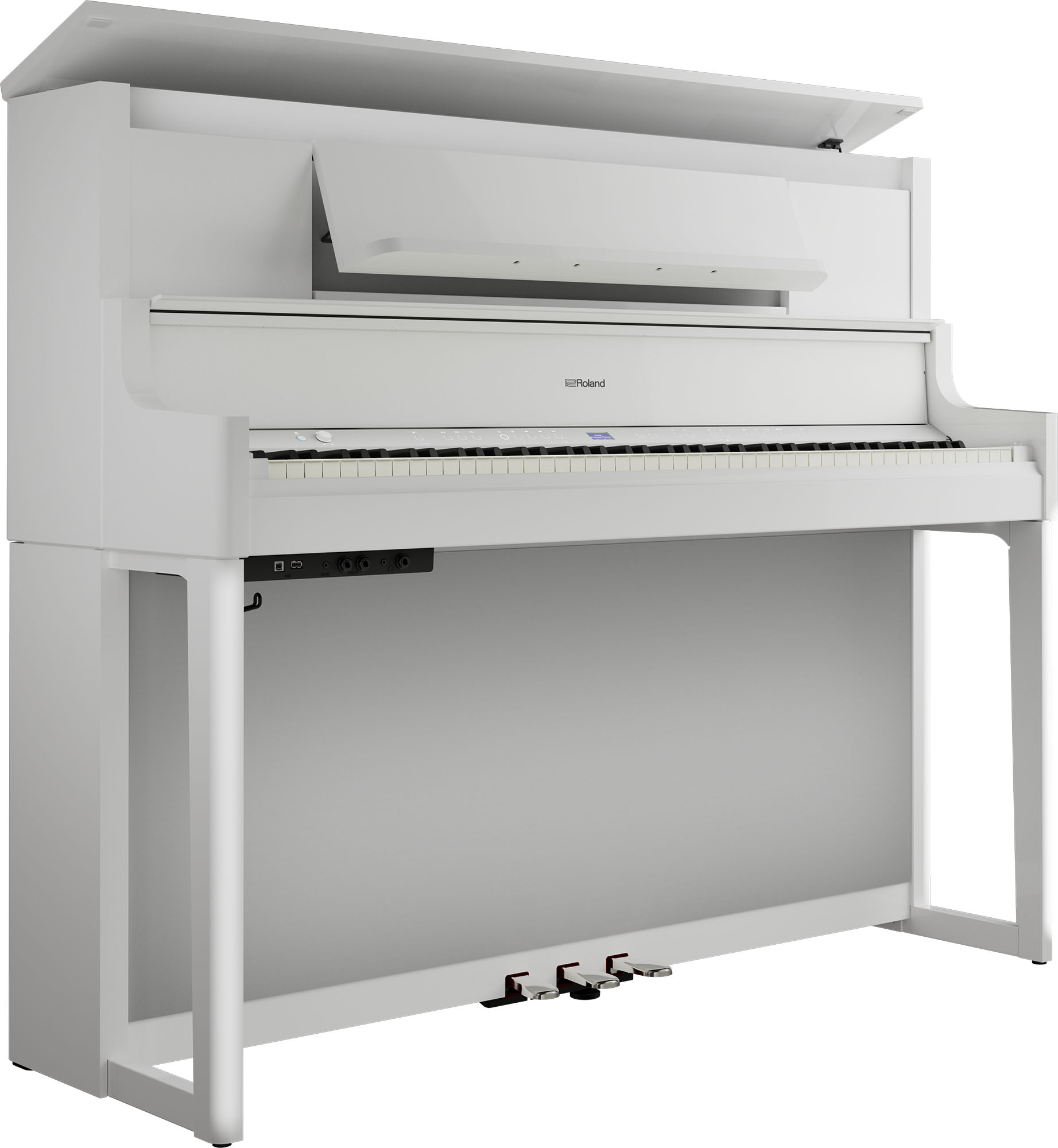 Roland Lx-9-pw - Polished White - Digitale piano met meubel - Variation 1