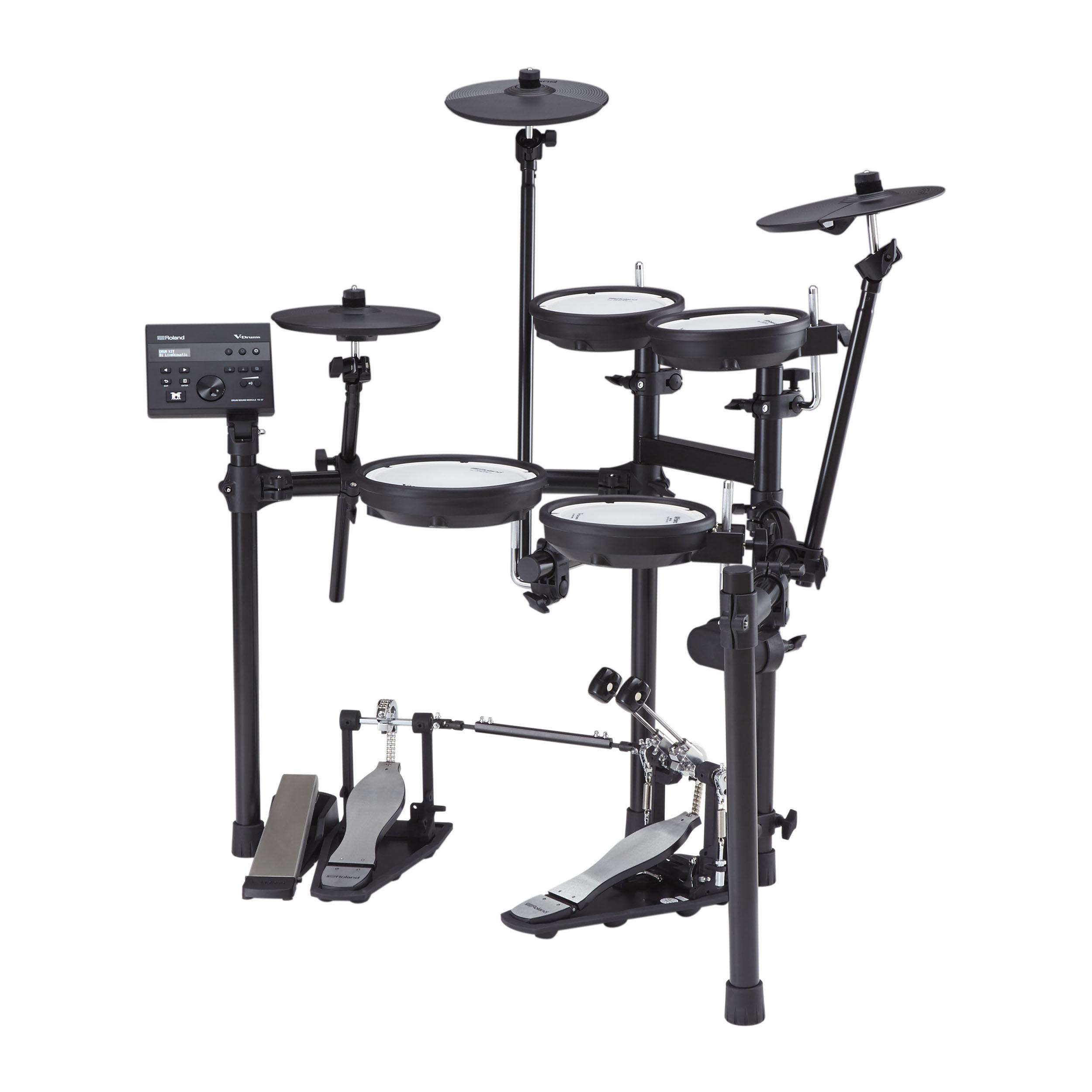 Roland Td-07dmk V-drums Kit Bundle Complet - X-hp1 + Dt90 + Vic5a  + Hp30 - Drum Promo Set - Variation 2