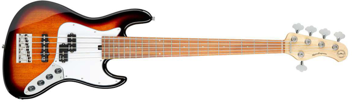 Sadowsky Hybrid P/j Bass 21 Fret 5c Metroexpress Mor - Tobacco Sunburst - Solid body elektrische bas - Main picture