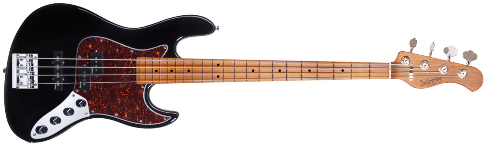 Sadowsky Hybrid Pj Bass 21 Fret 4c Metroexpress V2 Mn - Black Pearl - Solid body elektrische bas - Main picture