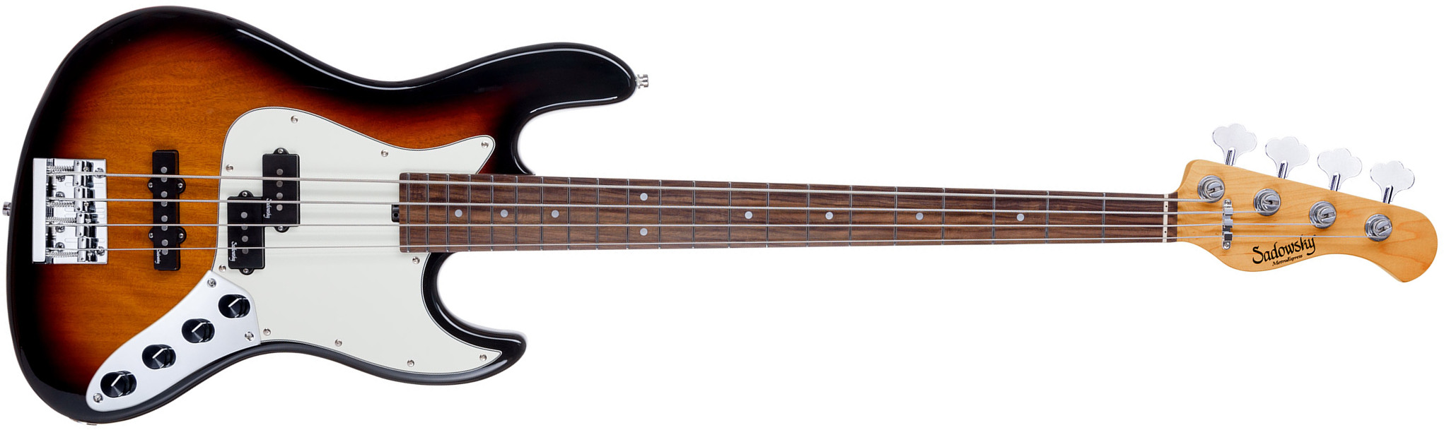 Sadowsky Hybrid Pj Bass 21 Fret 4c Metroexpress V2 Pf - Tobacco Burst - Solid body elektrische bas - Main picture