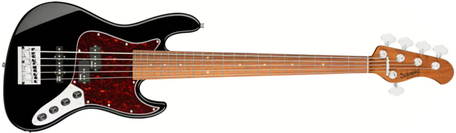 Sadowsky Hybrid Pj Bass 21-fret 5c Metroexpress Mor - Black Pearl - Solid body elektrische bas - Main picture