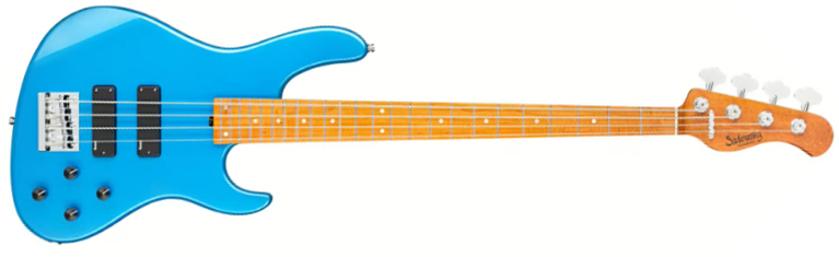 Sadowsky Modern Bass 24-fret 4c Metroexpress Active Mn - Ocean Blue Metallic - Solid body elektrische bas - Main picture