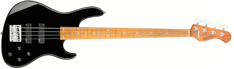 Sadowsky Modern Bass 24-fret 4c Metroexpress Active Mn - Solid Black - Solid body elektrische bas - Main picture