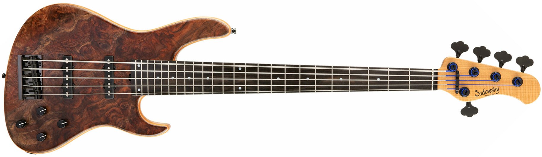 Sadowsky Modern Bass 24 Fret 5c Metroline Ltd 2021 All Okoume Active Mor - Natural - Solid body elektrische bas - Main picture