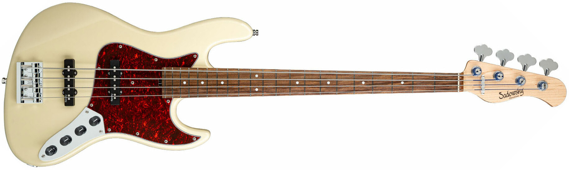 Sadowsky Modern Bass 24 Fret Alder 4c Metroline All Active Mor - Solid Olympic White - Solid body elektrische bas - Main picture