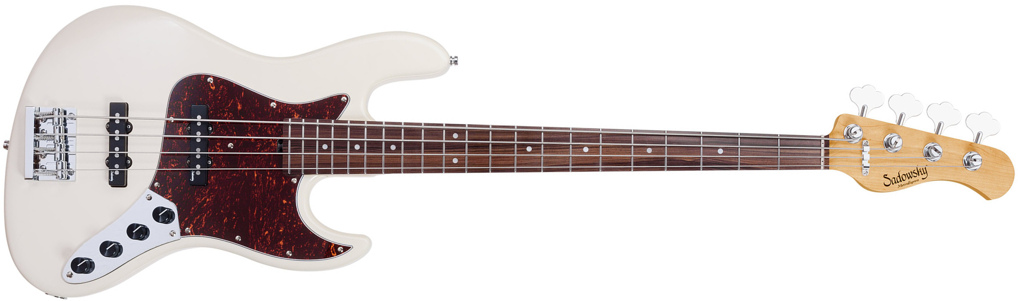 Sadowsky Standard Jj 21 Fret 4c Metroexpress V2 Mor - Olympic White - Solid body elektrische bas - Main picture