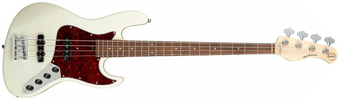 Sadowsky Vintage J/j Bass 21 Fret 4c Metroexpress Mor - Olympic White - Solid body elektrische bas - Main picture