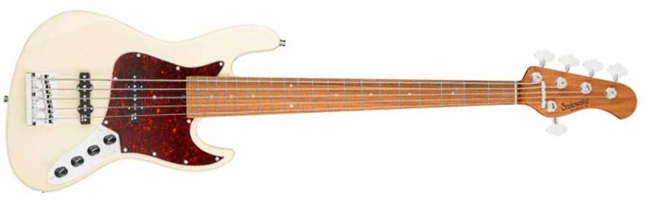 Sadowsky Vintage Jj Bass 21-fret 5c Metroexpress Mor - Olympic White - Solid body elektrische bas - Main picture