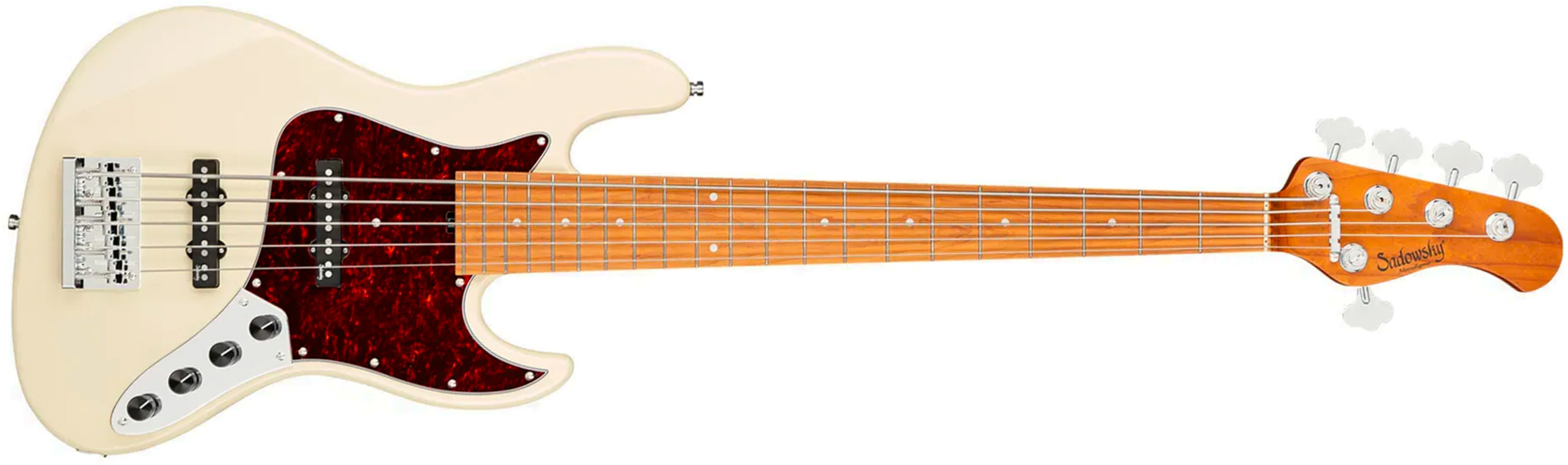 Sadowsky Vintage Jj Bass 21f 5c Metroexpress Mn - Olympic White - Solid body elektrische bas - Main picture