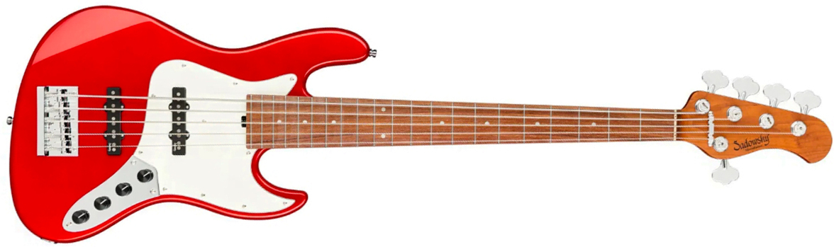 Sadowsky Vintage Jj Bass 21f 5c Metroexpress Mor - Candy Apple Red Metallic - Solid body elektrische bas - Main picture