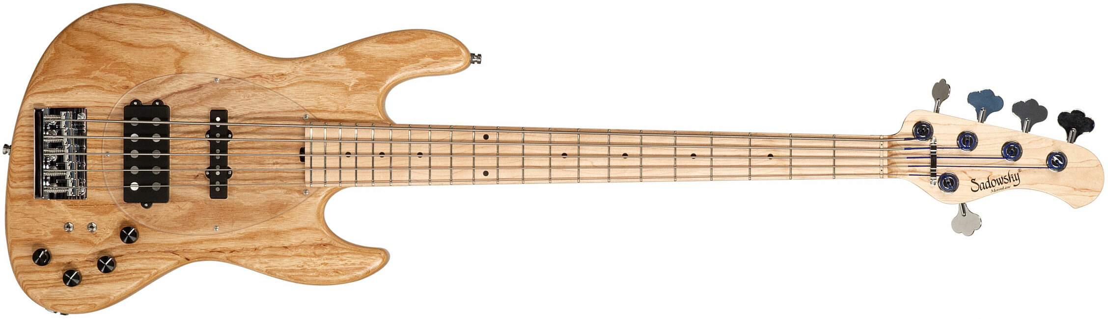 Sadowsky Vintage M/j Bass 21f Ash 5c Metroline All Active Mn - Natural Satin - Solid body elektrische bas - Main picture