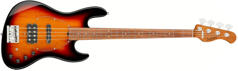 Sadowsky Vintage Mj Bass 21-fret Metroexpress Mor - Tobacco Sunburst Transparent - Solid body elektrische bas - Main picture