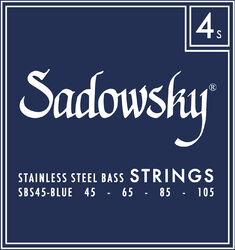 Elektrische bassnaren Sadowsky SBS 45 Electric Bass 4-String Set Blue Label Stainless Steel 045-105 - Set van 4 snaren