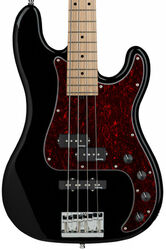 Solid body elektrische bas Sadowsky Metroline 21-Fret Hybrid P/J Bass Ash 4-string (Germany, MN) - Solid black high polish