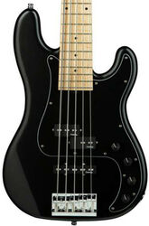 Solid body elektrische bas Sadowsky Metroline Hybrid P/J Bass Ash 21-Fret 5-String (Germany, MN) - Solid black satin