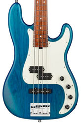 Metroline 21-Fret Hybrid P/J Bass Alder (4-String, Germany, MOR) - ocean blue transparent satin