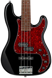 Metroline 21-Fret Hybrid P/J Bass Alder (4-String, Germany, MOR) - solid black