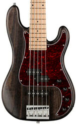 Solid body elektrische bas Sadowsky MetroLine 21-Fret Hybrid P/J Bass Ash (5-String, Germany, MN) - Nirvana Black Transparent Satin