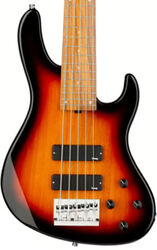 Solid body elektrische bas Sadowsky Metroexpress 24-Fret Modern Bass 5-String (MOR) - Tobacco Sunburst Transparent