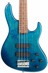 Solid body elektrische bas Sadowsky MetroLine 24-Fret Modern Bass, Alder, 4-String (Germany, MOR) - Blue transparent satin