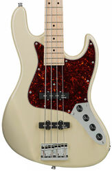 MetroLine 21-Fret Vintage J/J Bass Ash 4-String (Germany, MN) - solid olympic white