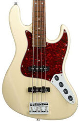 MetroLine 21-Fret Vintage J/J Bass Alder 4-String (Germany, MOR) - solid olympic white