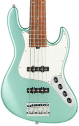 Solid body elektrische bas Sadowsky MetroLine 21-Fret Vintage J/J Bass Alder (5-String, Germany, Morado) - Solid Sage Green Metallic Satin