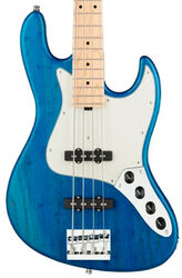 MetroLine 21-Fret Vintage J/J Bass Ash (4-String, Germany, MN) - ocean blue transparent satin