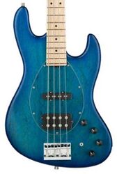 Solid body elektrische bas Sadowsky MetroLine 21-Fret Vintage M/J Bass Ash 4-String (Germany, MN) - Bora Blue Burst Trans. Satin