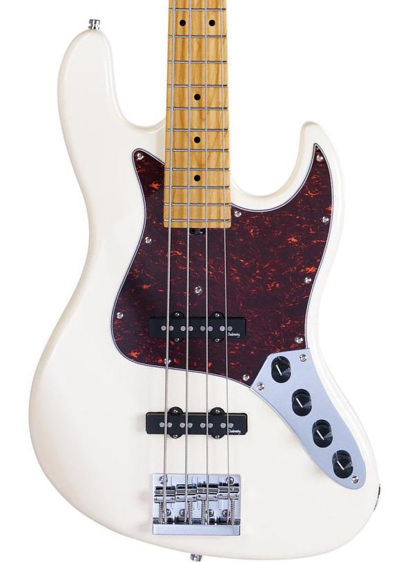 MetroExpress 21-Fret Vintage J/J Bass V2 4-String (MN) - olympic white