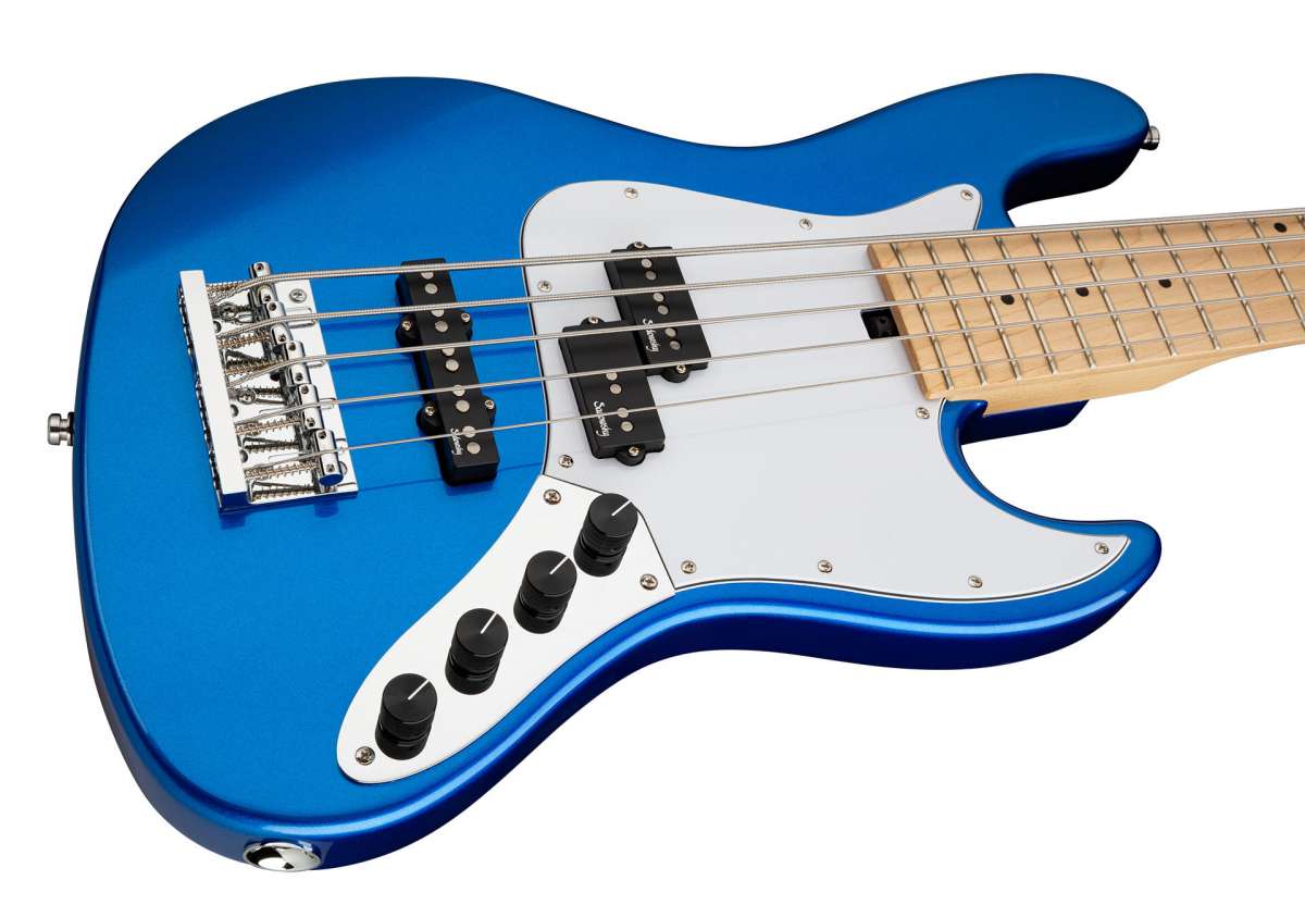 Sadowsky Hybrid P/j Bass 21 Fret 5c Metroexpress Mn - Ocean Blue Metallic - Solid body elektrische bas - Variation 2