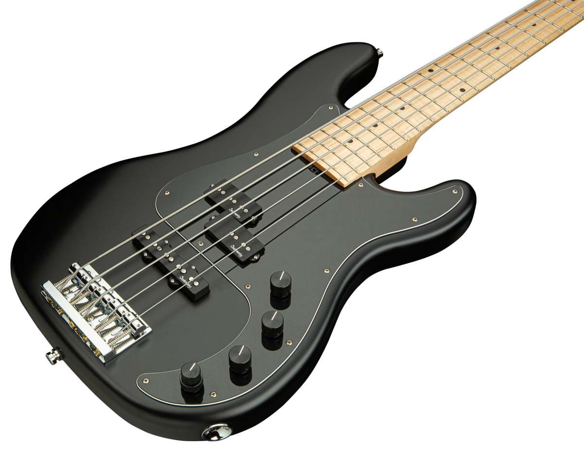 Sadowsky Hybrid P/j Bass Ash 21 Fret 5c Metroline All Mn - Solid Black Satin - Solid body elektrische bas - Variation 2