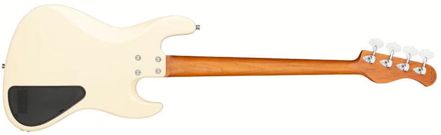 Sadowsky Hybrid Pj Bass 21-fret 4c Lh Metroexpress Gaucher Active Mor - Solid Olympic White - Solid body elektrische bas - Variation 1