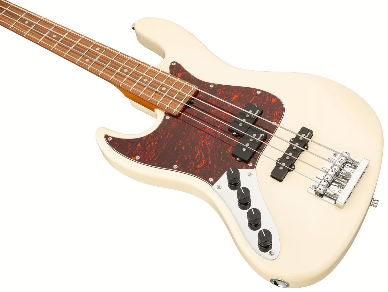 Sadowsky Hybrid Pj Bass 21-fret 4c Lh Metroexpress Gaucher Active Mor - Solid Olympic White - Solid body elektrische bas - Variation 2