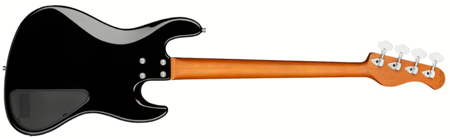 Sadowsky Hybrid Pj Bass 21-fret 4c Lh Metroexpress Gaucher Active Mor - Solid Black - Solid body elektrische bas - Variation 1