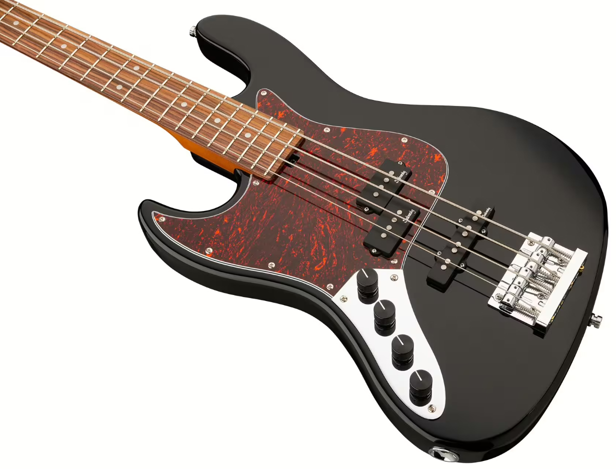 Sadowsky Hybrid Pj Bass 21-fret 4c Lh Metroexpress Gaucher Active Mor - Solid Black - Solid body elektrische bas - Variation 2