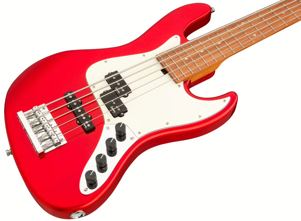 Sadowsky Hybrid Pj Bass 21-fret 5c Metroexpress Mor - Candy Apple Red Metallic - Solid body elektrische bas - Variation 2