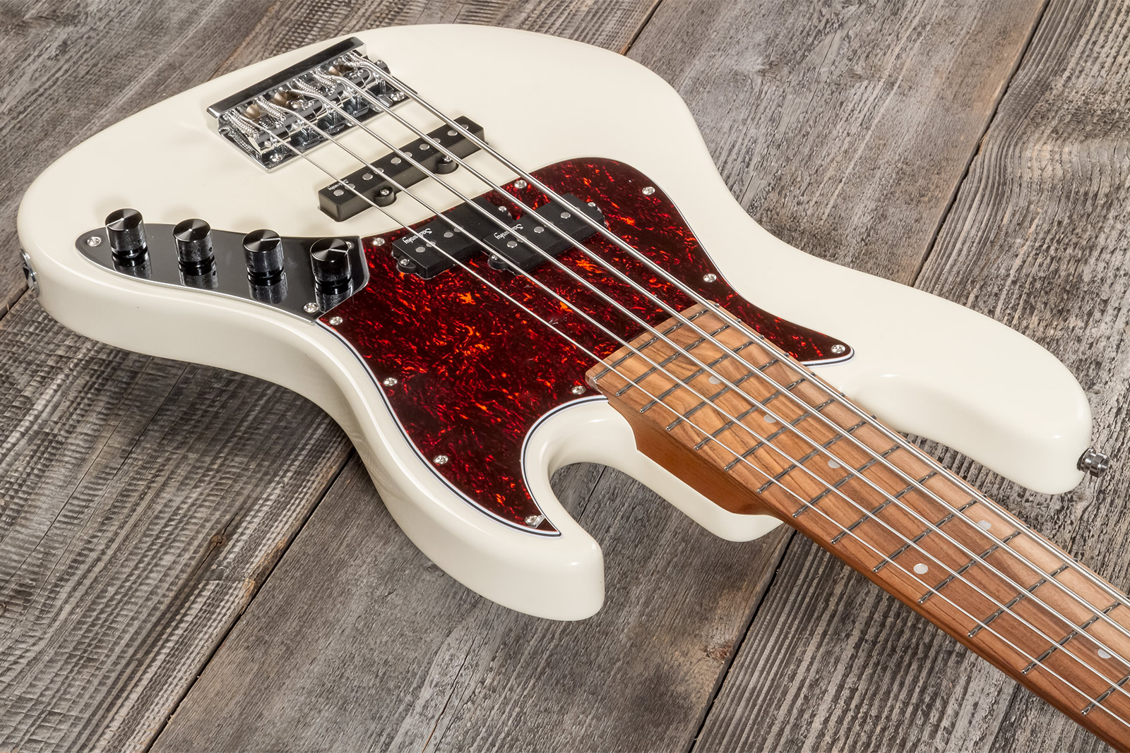 Sadowsky Hybrid Pj Bass 21 Fret 5c Metroexpress V2 Pf - Olympic White - Solid body elektrische bas - Variation 2